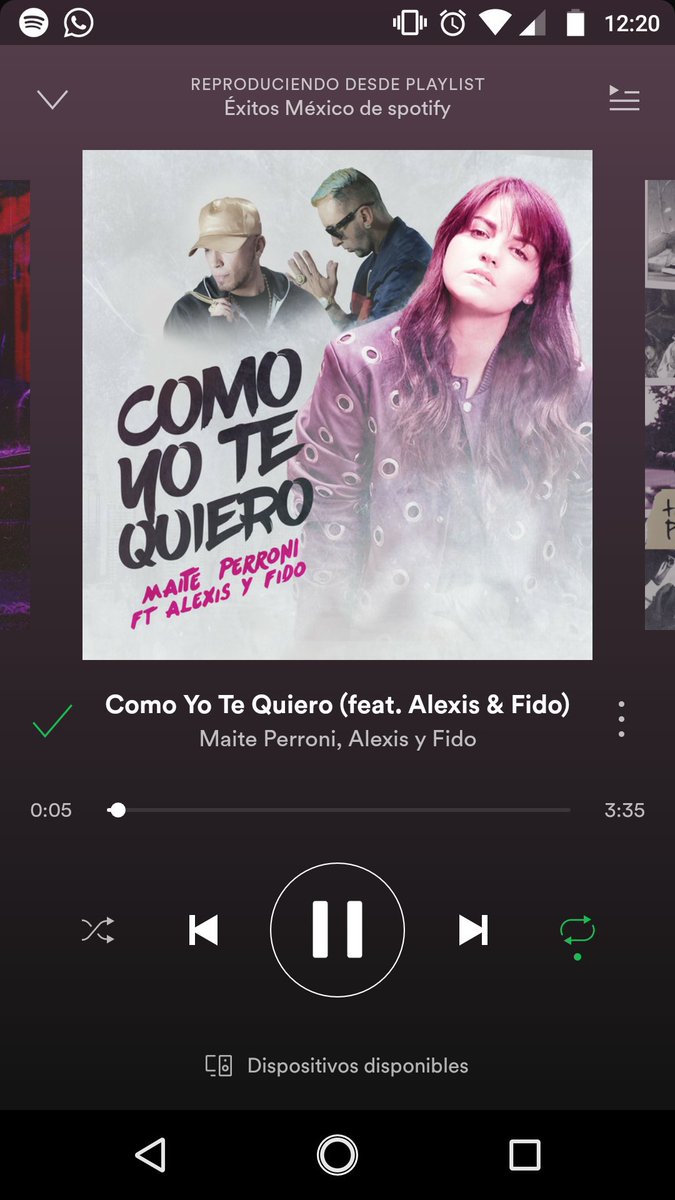 rachescalante17's tweet photo. @MaiteOficial @SpotifyMexico #MaitePerroniEnSpotify como tú me quieras te quiero 🎶 @MaiteOficial @SpotifyMexico https://t.co/d5TFJHeyMo