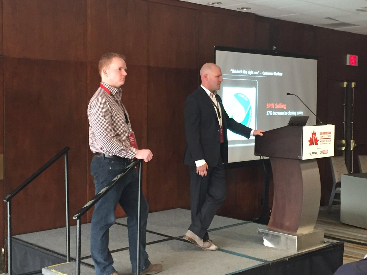 AR_JoeOverby's tweet photo. Shawn Vording & Drew Harden of @CARPROOF share why customers really leave car dealerships #ARCcon2018 https://t.co/D6PecLUnjN