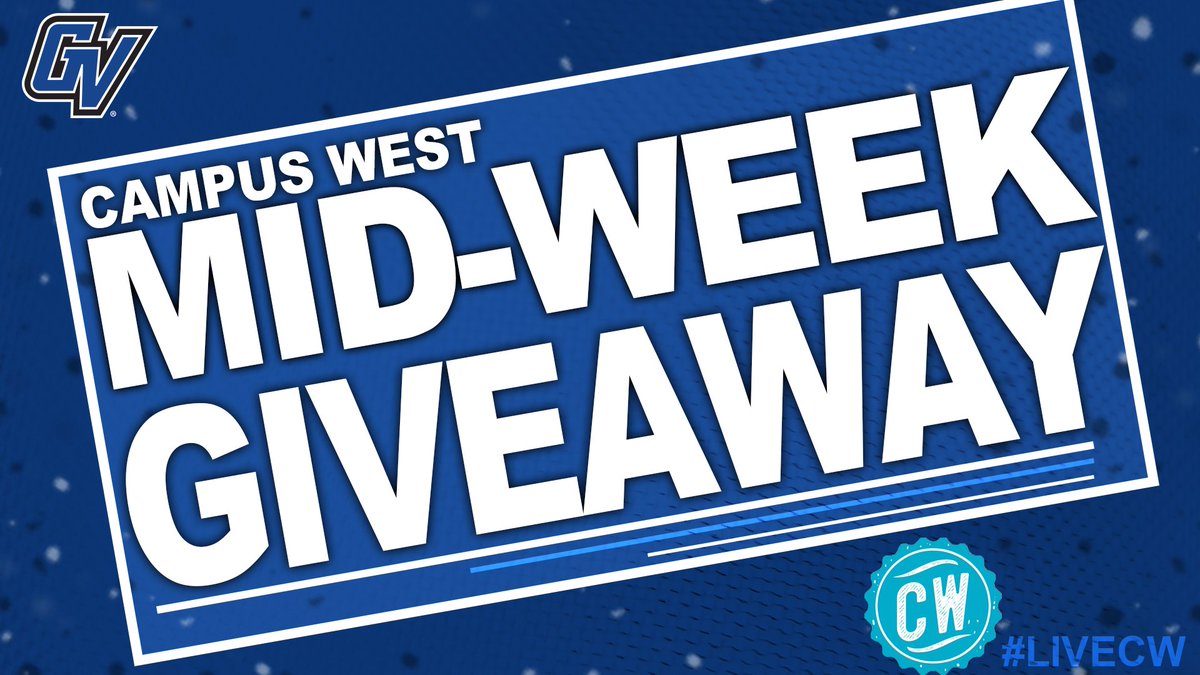 STUDENTS - RT for your chance to win the <a href="/Campus_West/">Campus_West</a> mid-week giveaway! #AnchorUp for the <a href="/GVSUBaseball/">GVSU Baseball</a> and <a href="/GVSUWLAX/">GVSU Womens Lacrosse</a> home openers tomorrow! #LIVECW