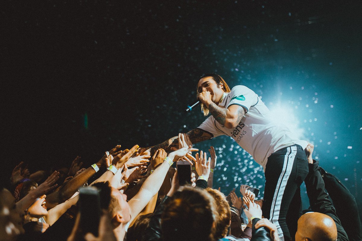 falloutboy's tweet photo. First M A  N   I    A Tour Europe show in Birmingham ✅ https://t.co/Is8OCWnURY