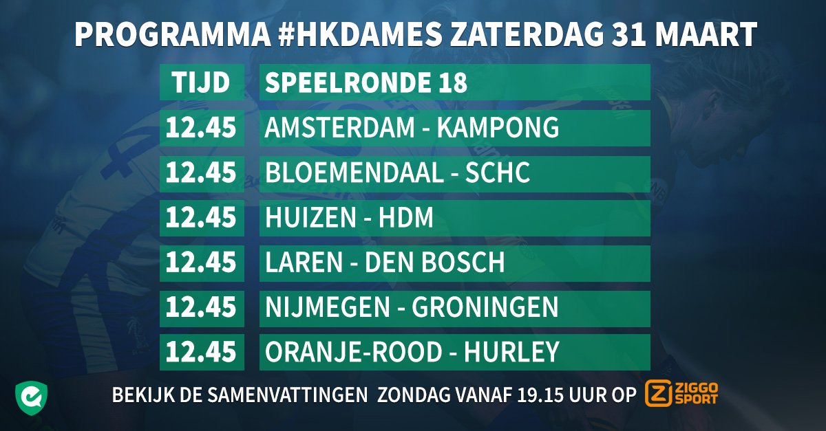 Onze #HHCDames1staan deze zaterdagmiddag tegen <a href="/hdmonline/">Hockeyvereniging hdm</a>! Kom je kijken?#Huizen #HKdames #hkhockey #havenvantgooi