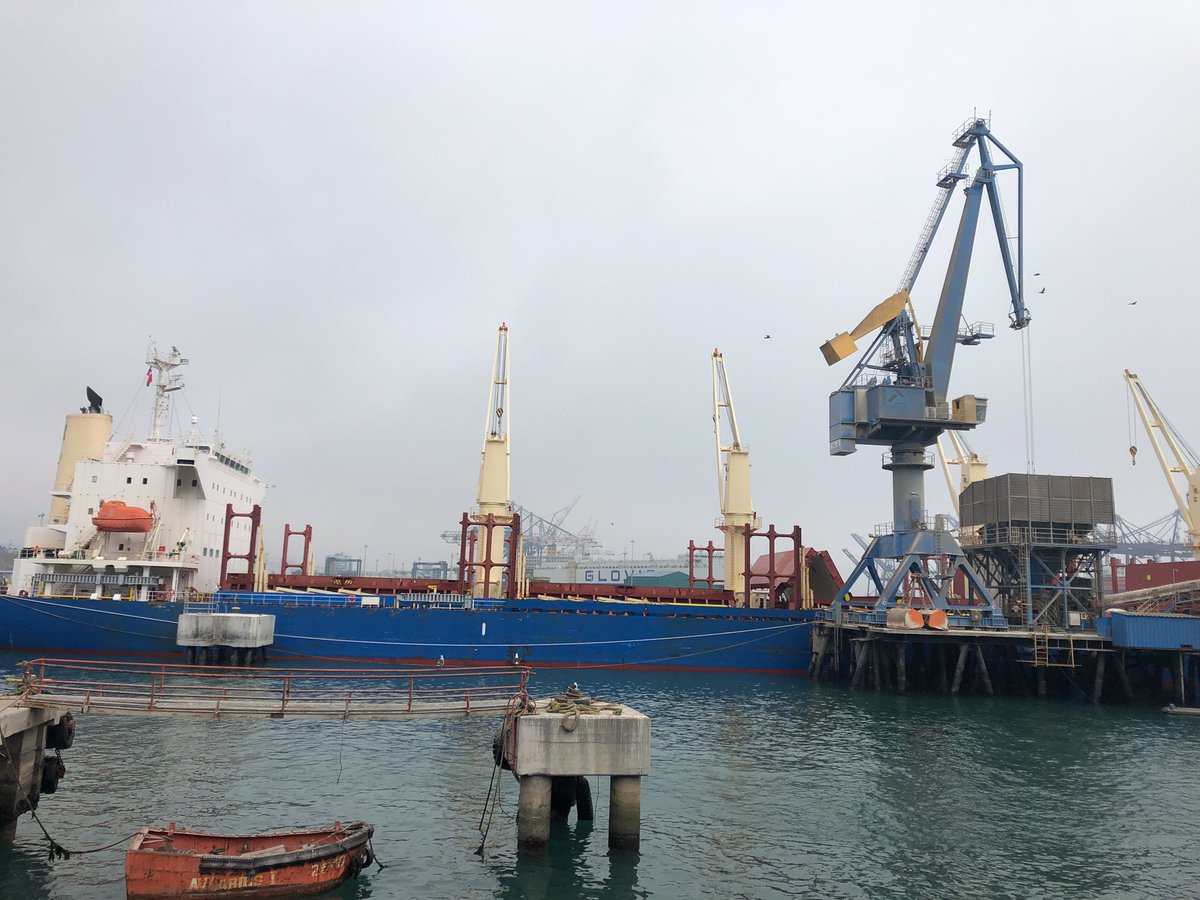 csoublette's tweet image. MV Ince Point listo para comenzar descarga en #PuertoPanul