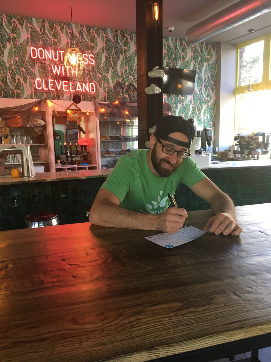 DetroitShoreway's tweet photo. Brewnuts is hiring! Email resumes to brewnutscle@gmail.com. Interested in Hire Local? Contact Jazzmin at jhardman@dscdo.org to learn more. #HireLocalCLE https://t.co/m4QCjIdRtu