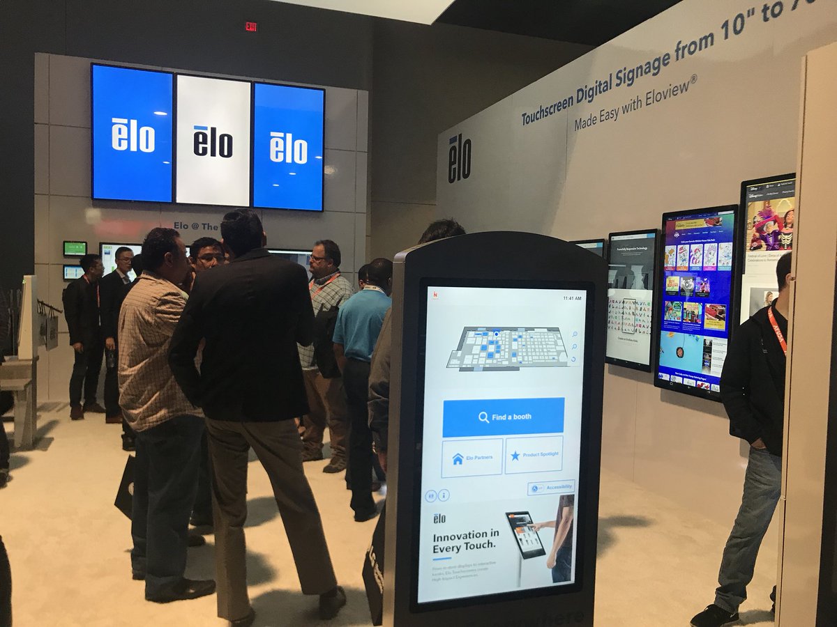 mappedin's tweet image. Find us at @elotouch’s booth #1126! Explore #IndoorWayfinding, #InteractiveTech, and Elo’s #touchscreens at #DSE2018