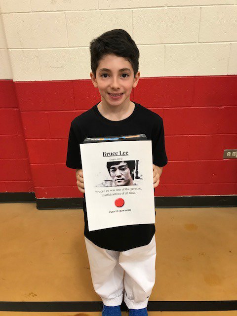 morrispea's tweet image. My son was @brucelee today for the 3rd Grade Wax Museum. What an amazing learning experience #greatestmartialartistofalltime #wal109 @mrsdevitt3