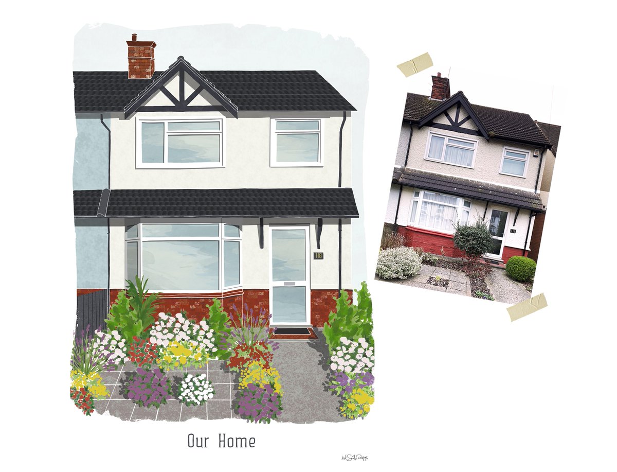 Hey #HandmadeHour, how are you all?!

I wanted to share with you my latest house #commission... I offer a #bespoke service for anyone looking to have their very own #HomeSweetHome illustration sitting proud on their wall!

ow.ly/5OOm30j91hj

#BuyBritBrands #OurHome #MyHome