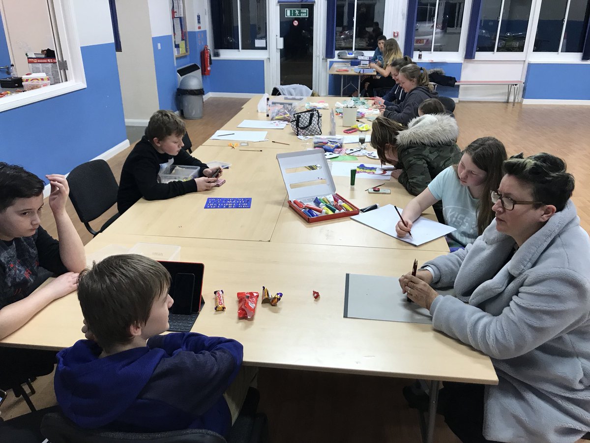 Doing some awesome salt figure craft activities tonight and a mental health awareness input with posters being created <a href="/Duston_PC/">Duston_PC</a> Duston YC