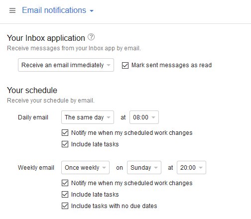 GroupCamp's tweet photo. Working on new email notifications including the Your schedule option for Scheduled work and Upcoming tasks and milestones. https://t.co/ff7pDwqf30