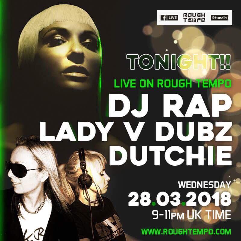 Surprise surprise - the ladies are on a roll  tonight. DJ Dutchie DJ Lady V Dubz it’s going to be nuts #girlstakeaction