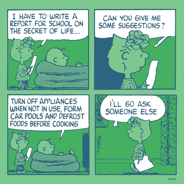 Snoopy's tweet photo. The secret of life according to Charlie Brown. #WednesdayWisdom https://t.co/eSW3kovSIU