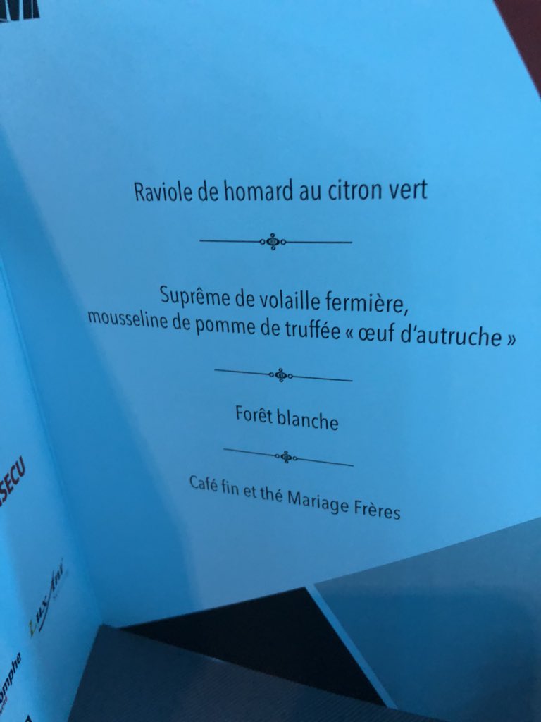 AngotFranck's tweet image. Un menu fantastique proposé par l’agora #GalaSECU