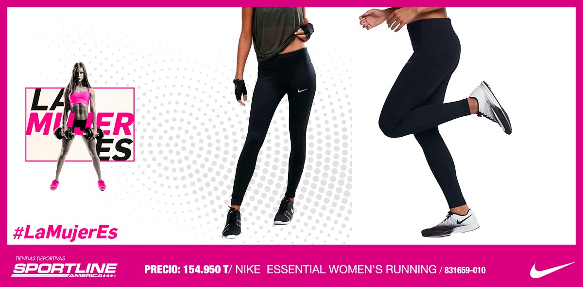 ¿Vas a entrenar? Este legging #Nike se adapta a tus movimientos y te hace sentir cómoda, ideal para tu rutina. #SportlineAmérica. 

Ref: 831659-010
Precio: 154.950