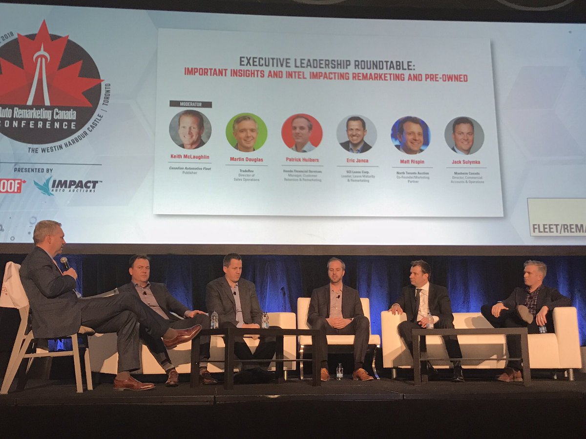 OPENLANEnews's tweet photo. @TradeRevTweets Martin Douglas joined the Executive Leadership Roundtable today at @AutoremktingCAN’s #ARCcon2018—sharing important insights impacting #remarketing and pre-owned in the #autoindustry. https://t.co/ZED3XwlNht