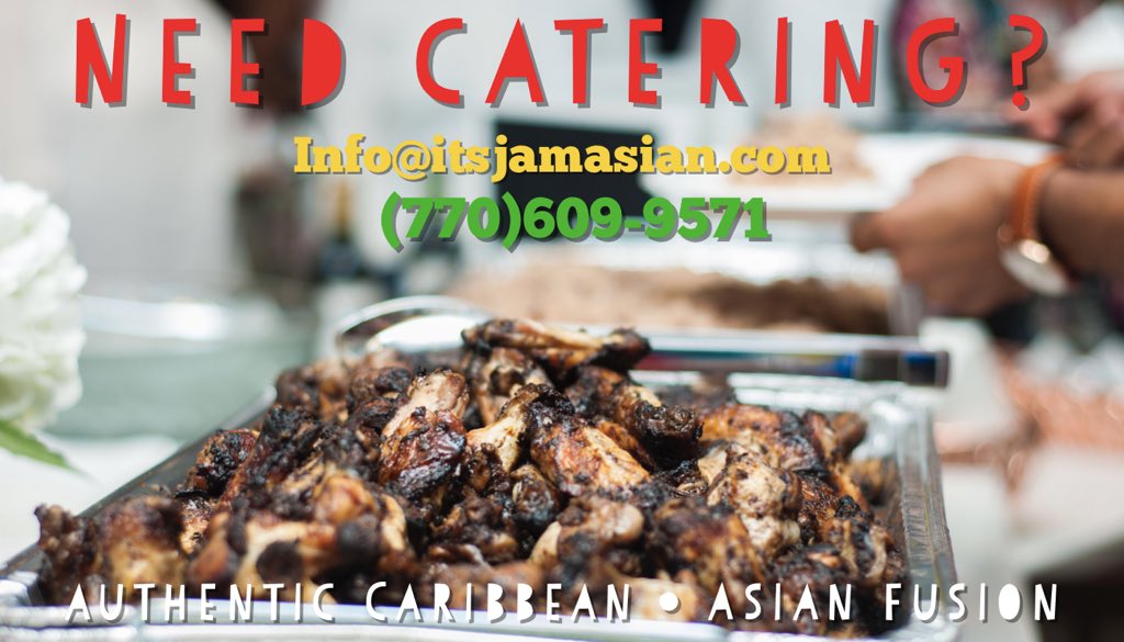 Let us #cater to YOU! Have an upcoming event. Contact us today for a #catering menu and quote!
.
#atlanta #atl #food #foodie #delivery #meals #mobilemeals #deliveryservice #catering #cater #caribbeanfood #asianfood #fusion #shrimp #jerkchicken #curryshrimp #seafood #delicious