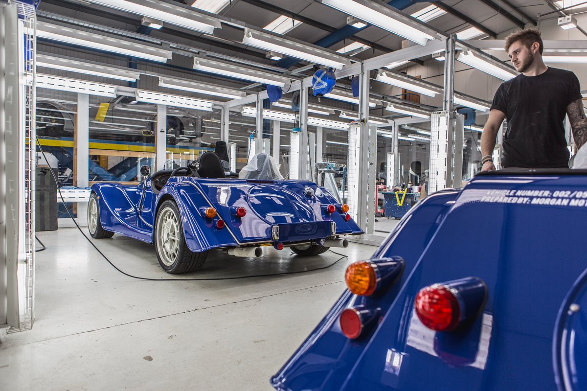 morganmotor's tweet photo. In 1968 the first Plus 8 rolled out of our Pickersleigh Road factory, 50 years on and it’s the turn of the latest celebratory Plus 8 50th Anniversary Editions #InsideMorgan #Morgan #Plus8 #Plus850th https://t.co/ZueqoKH4Y4