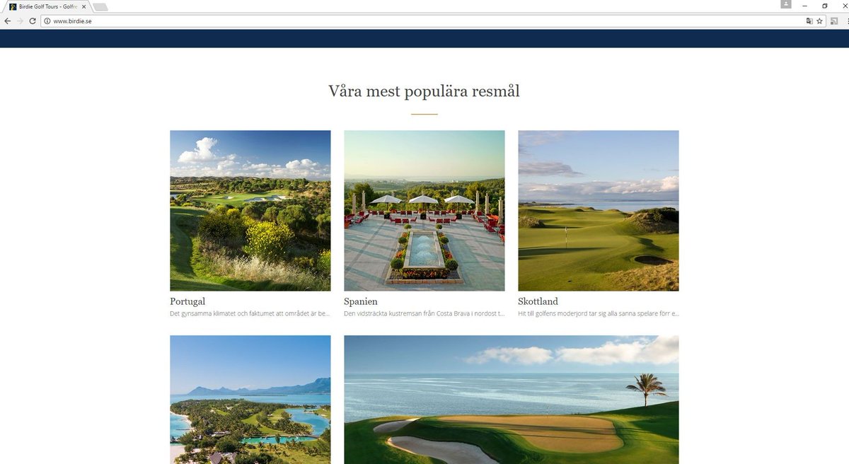 UKAD_Group's tweet image. You see a nice website. We see technologies: #Umbraco7 #ASPNET #MVC #MSSQLServer #jQuery #Html5 #CSS3 #AJAX #ResponsiveDesign
buff.ly/2pHPPTw
Made for #BirdieGolfTours by #ukad