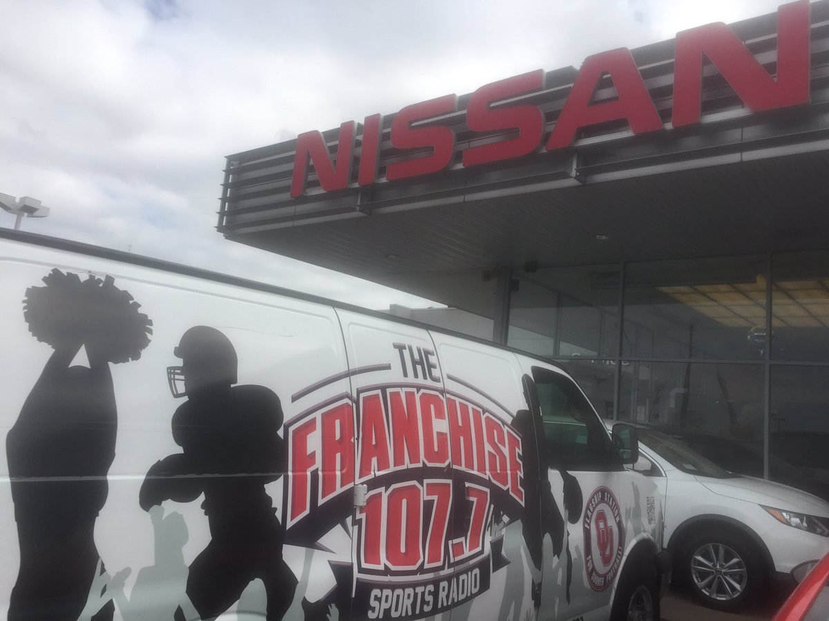 OrrCentral's tweet photo. You know Hump Day is lit when @FranchiseOK @AllmericanMayes and @Colby_Daniels are debating on the showroom floor #Bang https://t.co/5e0gSeGSLn