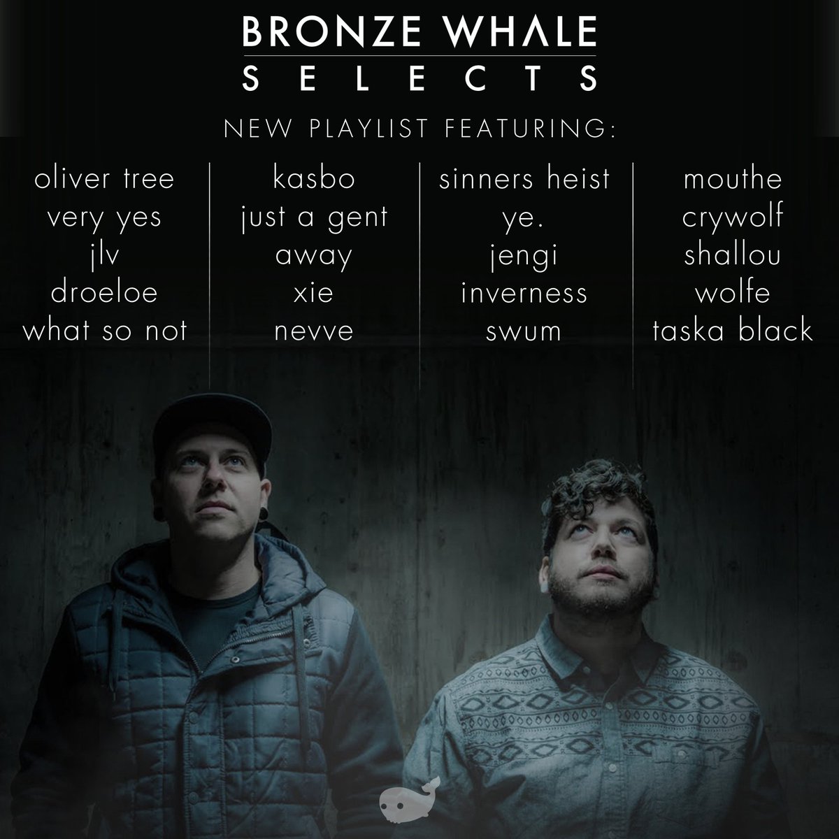 Check out our new spotify playlist (bit.ly/bwselects) featuring: <a href="/Olivertree/">Oliver Tree</a> / <a href="/veryyesmusic/">veryyesmusic</a> / <a href="/JLV_music/">JLV</a> / @DROELOEMUSIC / <a href="/WhatSoNot/">WHAT SO NOT</a> / <a href="/KasboMusic/">Kasbo</a> / <a href="/JustAGent/">Just A Gent</a> / <a href="/awaynotfound/">AWAY</a> / <a href="/Xiesays/">Xyzs</a> / 1/2