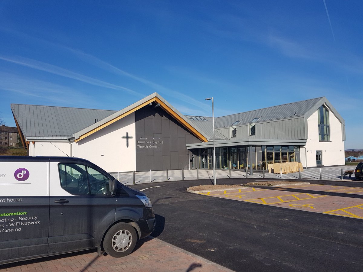 D3ChurchAV's tweet photo. Dumfries Baptist Church Pastor Alistair Purss and David Gurney on who helped coordinate our Audio Visual installation during the new church build. Pleasing to complete another job with such satisfied customers 😃 https://t.co/se1gfLJeWM