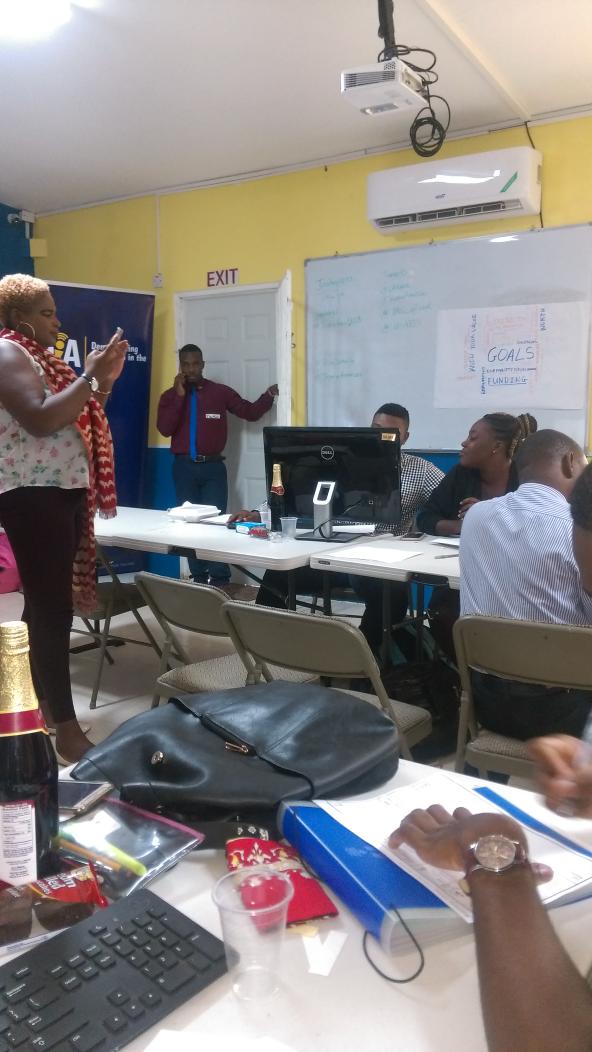 Rackie1988's tweet photo. Innovators hard at work #Ideathon18 @Trust4Americas  @Citibank @OAS_official https://t.co/YqR4zn8nSS