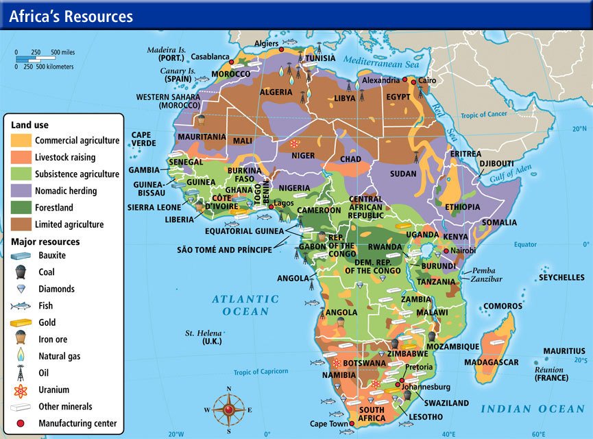 Global Geography On Twitter Resource Map Of Africa