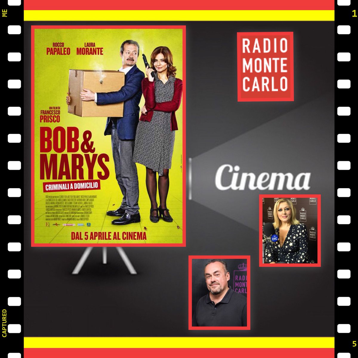 Oggi su <a href="/rmc_official/">Radio Monte Carlo</a> alle h 11:00 in #DuecomeNoi con <a href="/rosariarenna/">rosaria renna</a> e #MaxVenegoni i protagonisti di “Bob &amp; Marys Criminali a domicilio” #LauraMorante e @Rocco_Papaleo film che narra la storia “grigia” di un’istruttore di scuola guida e una operatrice volontaria fino a quando..