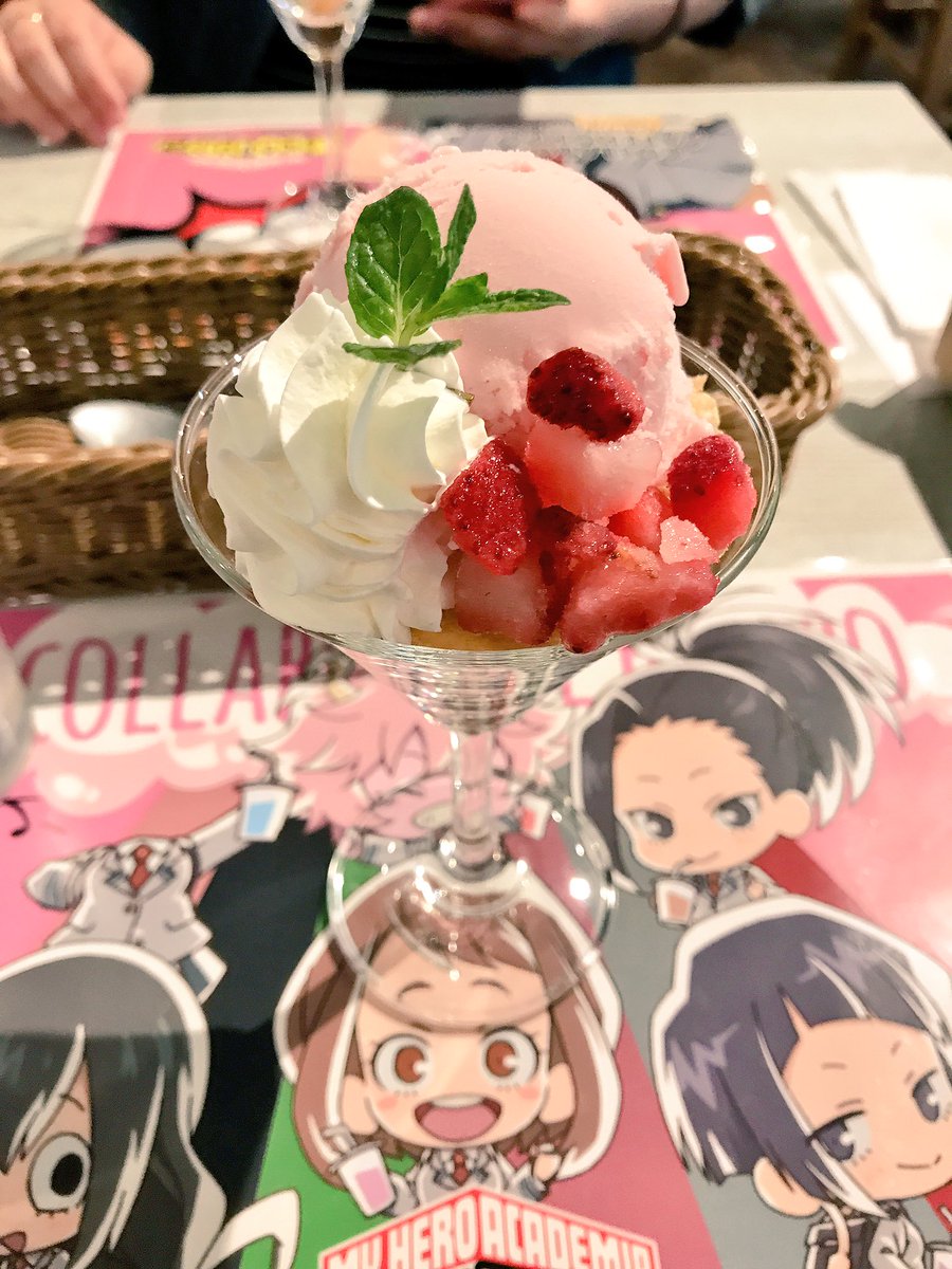 蓮ちゃんとコラボカフェしてきたー❤️普通にキムチ食べたくて切島くん✨ 