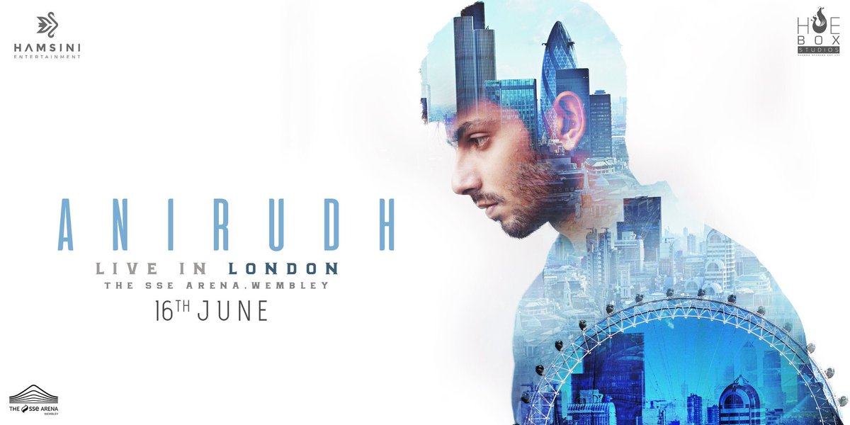 Rockstar #Anirudh going to Live in Wembley London on 16th June & in Paris France on 17th June. #GigStyleShow @anirudhofficial