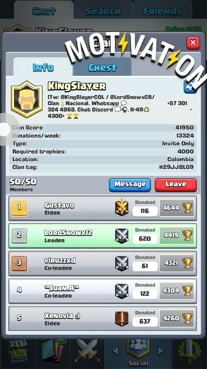 KingSlayerCOL's tweet photo. Empezamos fuertessss. #GoKingSlayer #KingSlayerOP #ClashRoyale @LordSnowxCR https://t.co/hDK7BTwM71