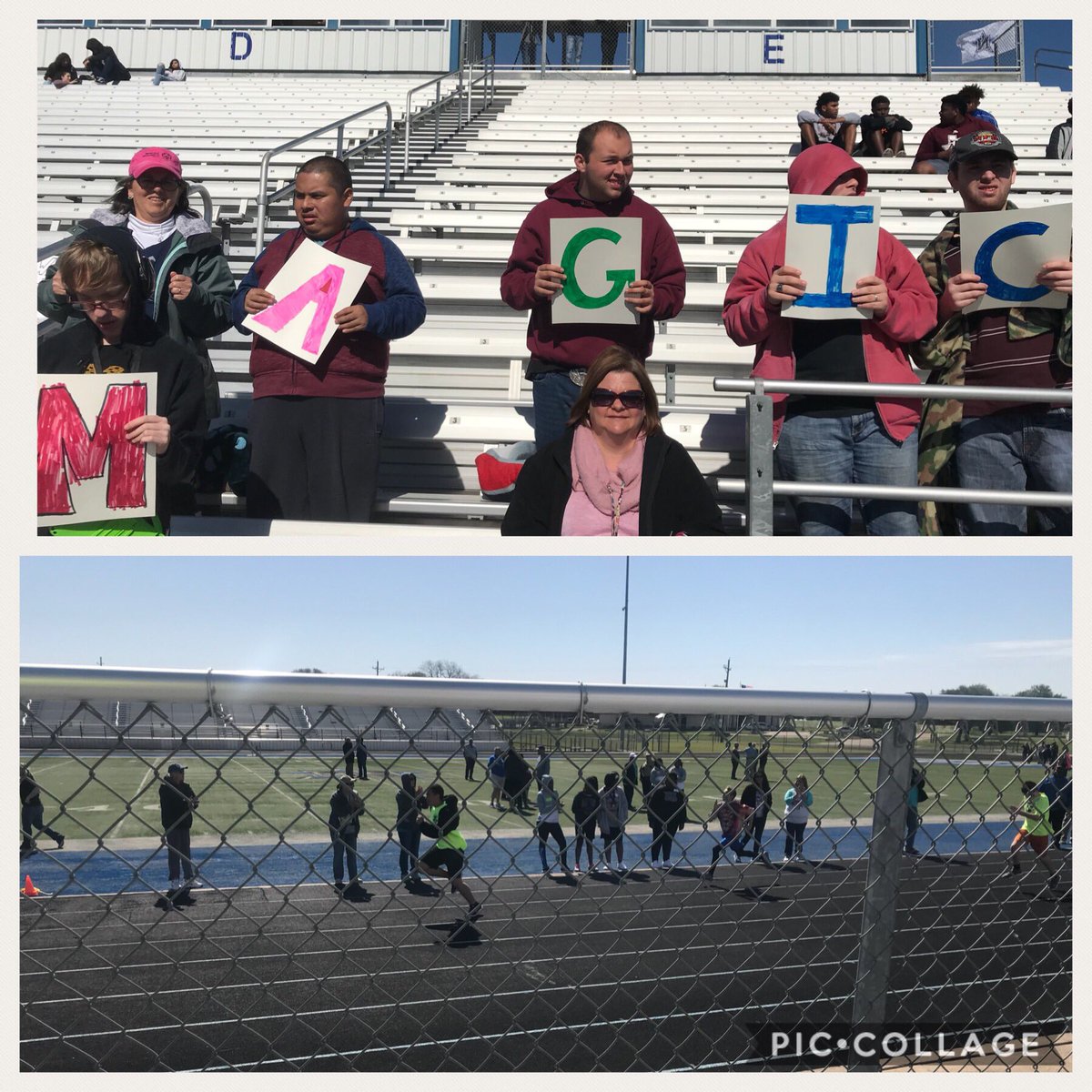 jtuckers_class's tweet photo. Fun day watching the track meet! Go Magnolia Magic! #spectators #waytogo #journey #community https://t.co/BPteR8vKOy