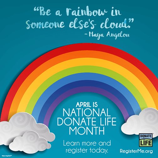 jessicamelore's tweet photo. Since today would have been #mayaangelou ‘s 90th birthday, this beautiful @DonateLife tribute for #donatelifemonth seemed very appropriate. #MayaAngelou90 #organdonation #DonateLife #giftoflife https://t.co/JXi8AG16vg