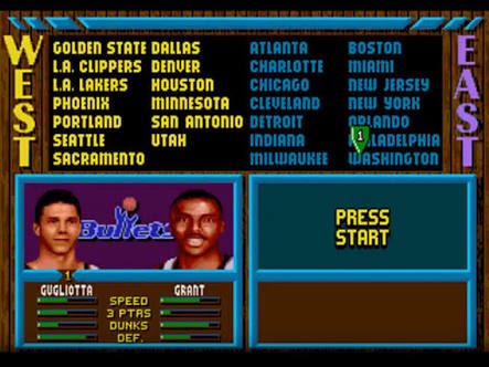 Steve_Koura's tweet photo. I have no idea about US geography and it’s all thanks to the where the cities are positioned on NBA Jam’s team select screen #NBAJamDay https://t.co/qfoAyzpL1e