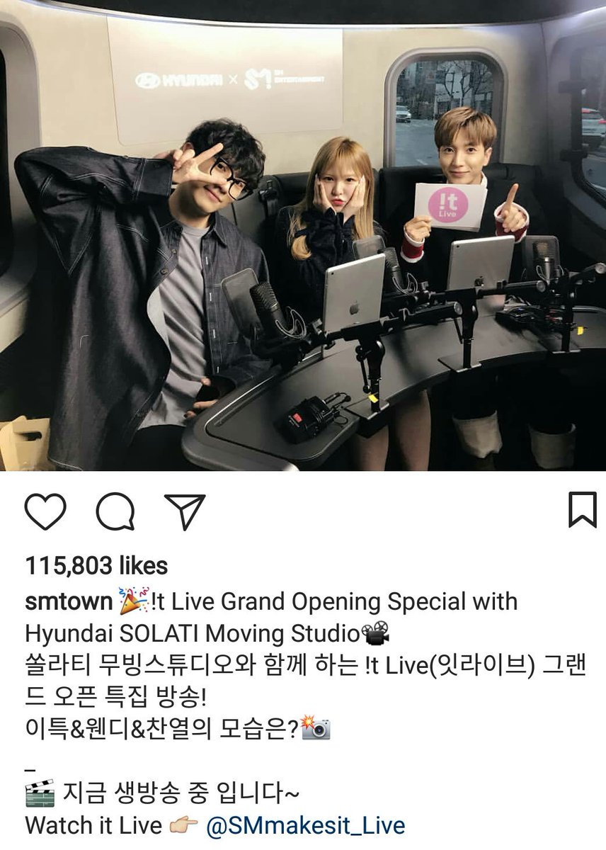 noexonolife2018's tweet photo. So this is happening ๐๐ #CHANYEOL #EXO #WENDY #RedVelVet #SUPPERJUNIOR #LEETEUK #SM #SMmakesIT #SMLive #SM_MCN #Hyundai #SOLATI #HMG #MovingStudio https://t.co/DpvxwKlJO3
