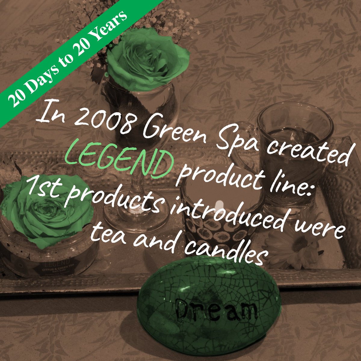 greenspany's tweet photo. ♻️ 20 Days to 20 Years 💚 Counting Down to our 20th Anniversary! 🌱 #20Daysto20Years #20thAnniversary #Anniversary #Twenty #GreenSpaCares #BayRidge #Brooklyn #WellnessCenter #Wellness #Spa #Legend #LegendLine #Candles #Tea #Scrubs #BathSalts #Skin #Organic #Vegan https://t.co/qh0Xy0eyiM