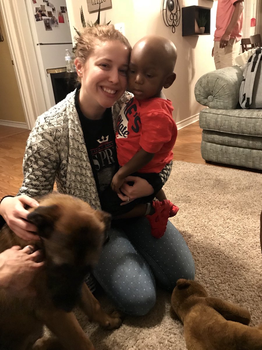 heathernmcnally's tweet photo. Deuce loved him some Samson therapy tonight 💓 https://t.co/3kEu87I9H0