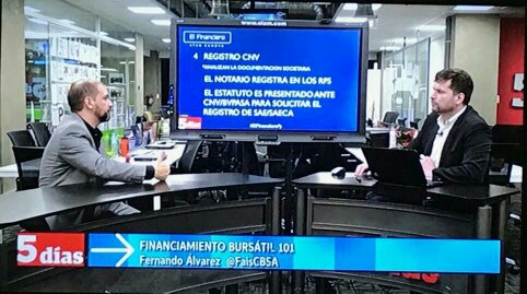 STANCDV's tweet photo. Entrevista con Fernando Alvarez-Pte @FaisCBSA sobre el Financiamiento Bursatil

#ElFinancieroPy x Canal @5diasPY 

Gracias @BourbonHotelPY ! https://t.co/5aNJq22Mpd