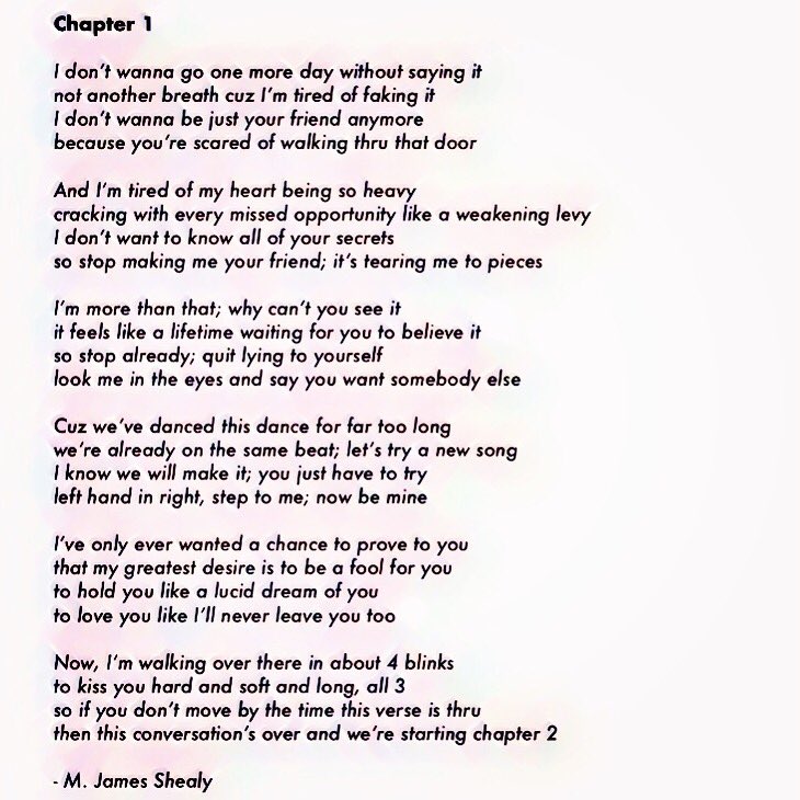 m_shakesbeard's tweet photo. #Chapter1 #poem #song #songwriting #lyrics #lyricalpoetry #rhymes #bars #igotbars #artist #love #lovesong #words #wordporn https://t.co/HnF1CPIfqs