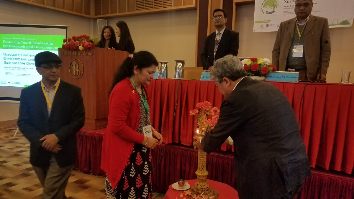 ISETNepal's tweet photo. Inauguration of 4th Graduate Conference on Environment and Sustainable Development by Dr. Ram Kantha Makaju Shrestha. #HKC2018 https://t.co/OTpFQw3l5l