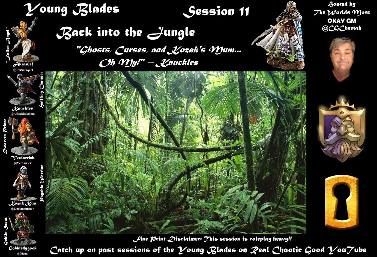 RealChaoticGood's tweet photo. Thank you all who joined us tonight watching The Young Blades.  Please catch up on previous episodes on YouTube. @CGCheetah @Nizuul @DuckmanDuve @cgsaraqael @Verdarrick @ArionBlackthorn #dnd #ttrpg @OpenLegendRPG Coming soon: https://t.co/SkAALaxQuf