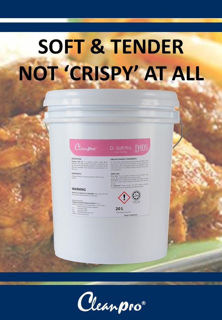 CleanproLaundry's tweet photo. Yes, yes, we know our softener works wonder. But do not put it in your chicken rendang. Later it won't get 'crispy'!
#CleanproLaundry #softener #crispychickenrendang #MalaysiaBoleh #Malaysia #chickenrendang #masterchefUK #malaysianfood #nasilemak #chickenrendang #rendanggate https://t.co/9VmrRpgmjz