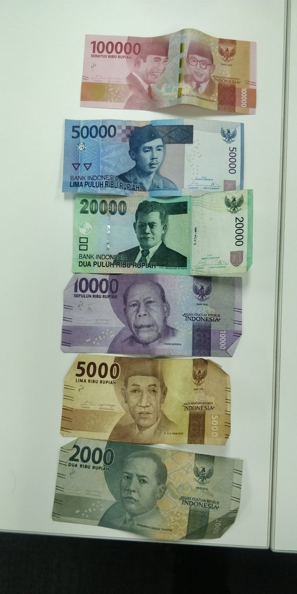 #TIL makin kecil nominalnya, ekspresinya jg makin ga hepi