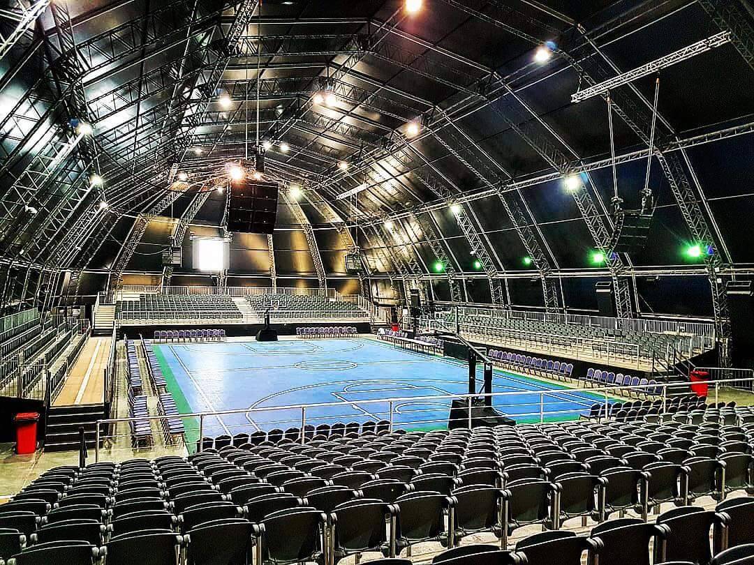 jasonenglishSA's tweet photo. The setting for the recent Harlem Globe Trotters event in Abu Dhabi. We had the pleasure of building the arena for this hilarious comedic basketball team! #flashentertainment #goodvibes #cgholdings #prommac #newage #allaith #irisgroup #eci #jasonenglishza https://t.co/PHGMPSvPBi