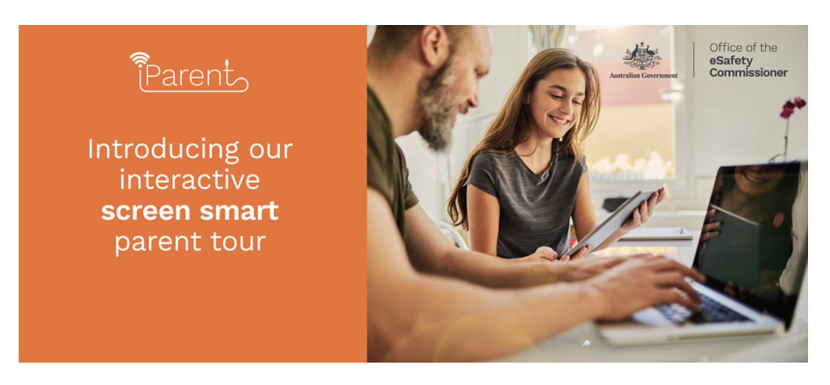 CyberHoundTeam's tweet photo. New @eSafetyOffice #iParent Screen Smart Parent Tour is a great and very informative tool for parents and pre & young teens. Do it along with your child so they can understand the potential dangers and consequences of being online in this day and age - https://t.co/7XtVcpyQXR https://t.co/hYG5Eb0zSG