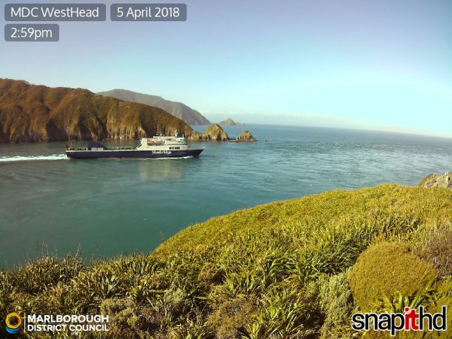 snapinfotech's tweet image. Bluebridge heading out into the Strait on her way to Wellington.  @MarlDistCouncil    @BluebridgeFerry