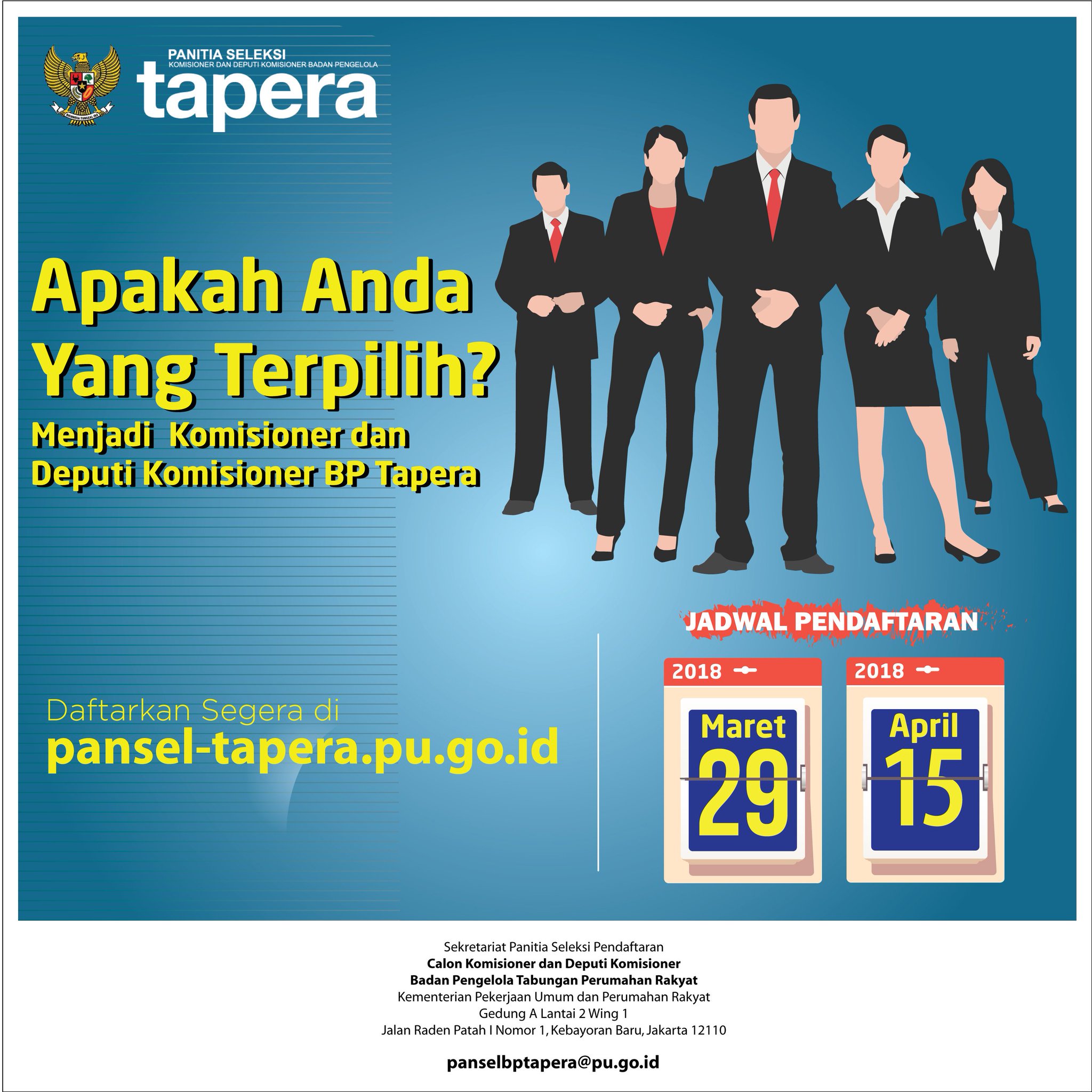 Alumni UGM ficial Ø¹ÙÙ ØªÙÙØªØ± "[Lowongan] Kementerian Pekerjaan Umum dan Pe an Rakyat Komisioner dan Deputi Komisioner BP Tapera