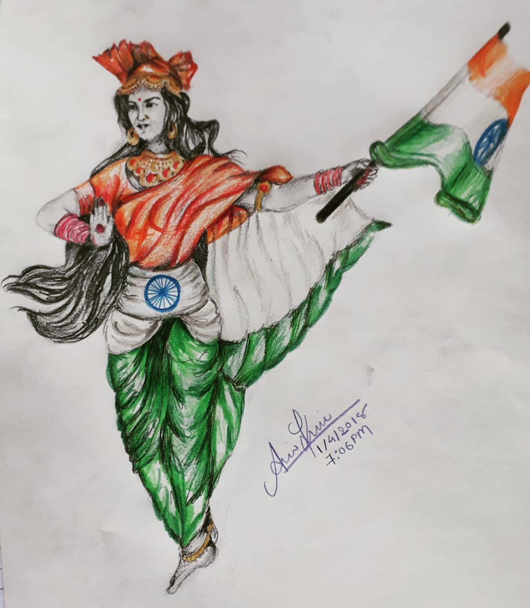 Anil Dabhi (Spider) on X: ""Bharat Mata" one of my Beautiful art Work  @BJP4India @BJP4Gujarat @PMOIndia @narendramodi @AmitShah @myogiadityanath  @SirPareshRawal @rajnathsingh @CMOGuj @vijayrupanibjp @shankarchaudhry  @AnupamPKher @Swamy39 @smritiirani ...