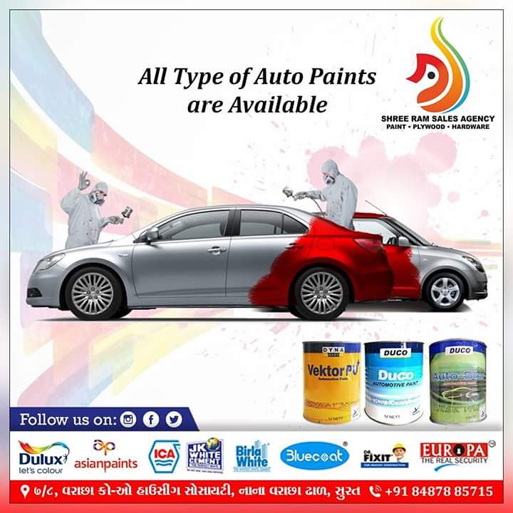ShreeRamSales's tweet photo. તમામ પ્રકાર ના મેટાલિક પેઇન્ટ, દરવાજા માટે નો કલર તેમજ, સાદો કલર  ટેમ્પો, કાર, બાઈક, ના તમામ ઓટો કલર મળશે.Duco colour All Standard Brand of Auto color Available.@ShreeRamSales
#akzonobel_paints #auto_colours #duco_colour #auto_star_mettalics #DSA #vektor_pu #wanda_pu #duco_pu https://t.co/rjwAxbAJSD