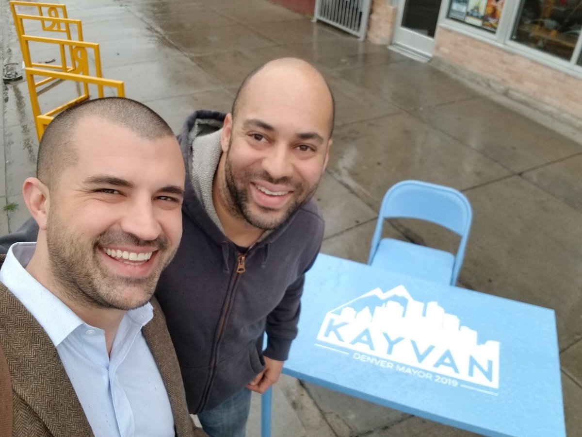 kayvanfordenver's tweet photo. #popupmayorsoffice 1 was ππ½, cold, π§, βοΈ & all. In a time when politicians are inaccessible, I say βany time, any place.β #letstalk Parks, sidewalks, businesses, events, you name it. Let me know. I come ready w/ desk & chairs. #denver #kayvanfordenver #mayorofdenver https://t.co/rMRSfE8eu6