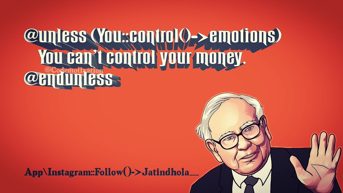 jatindhola_'s tweet image. ᴀᴘᴘ\ɪɴsᴛᴀɢʀᴀᴍ::ғᴏʟʟᴏᴡ()->@jatindhola_
.
#codemotivation #artkamart #jatindhola #codequates
#warrenbuffett #warrenbuffettquotes #warrenbuffettquote #warrenbuffettstatus #warrenbuffettips #warrenbuffettmondays #warrenbuffetts