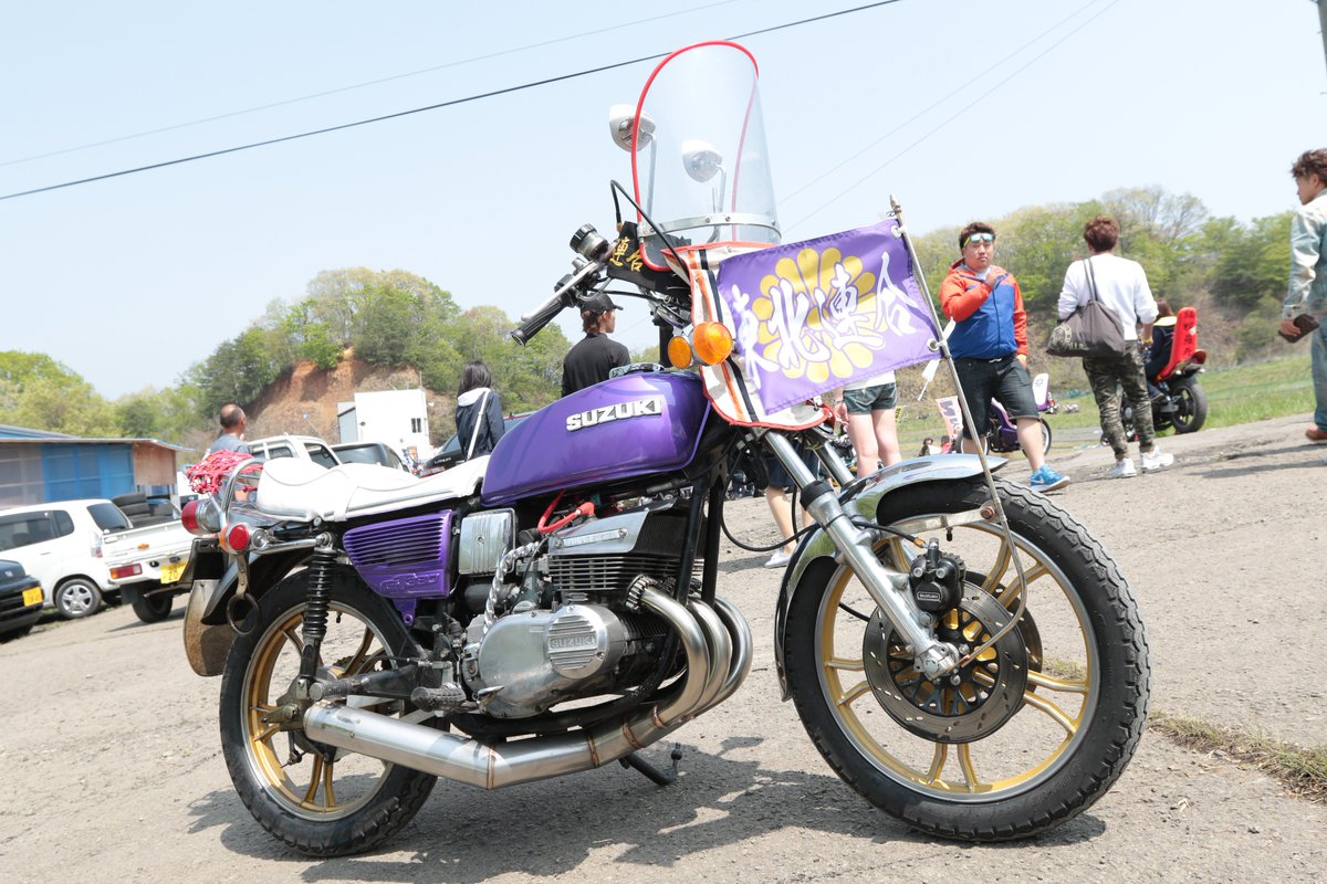 紫メタリックも良い感じだったな😍✨ #NM5 #愛車 #GT380 ＃東北連合